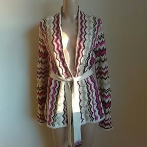 Sigrid Olsen Silk and Cotton Cardigan.
